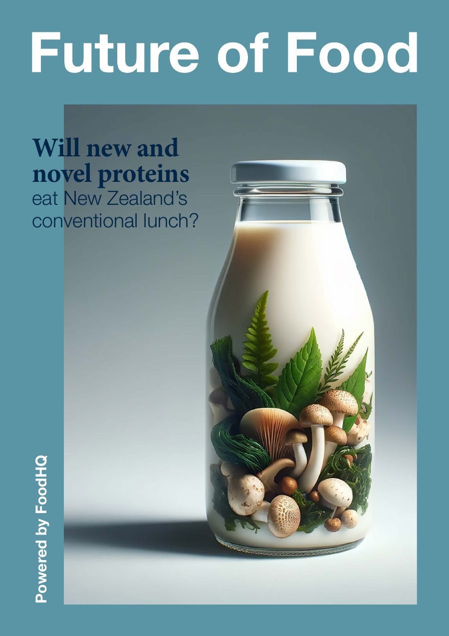 Cover of Future of Food issue 03, Will new and novel proteins eat New Zealand's conventional lunch?